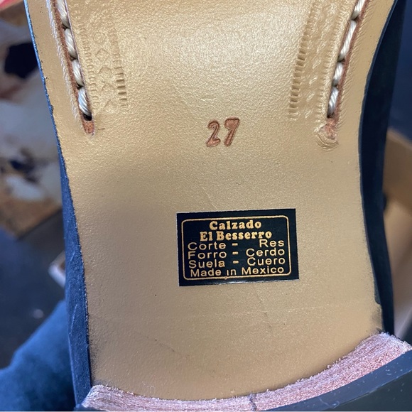 NIB El Besserro Leather Nobuck Nubuck Suede Leather Boots Booties 9 - Picture 6 of 7